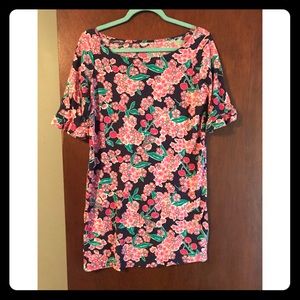 Lilly Pulitzer Cherry Blossom ruffle dress